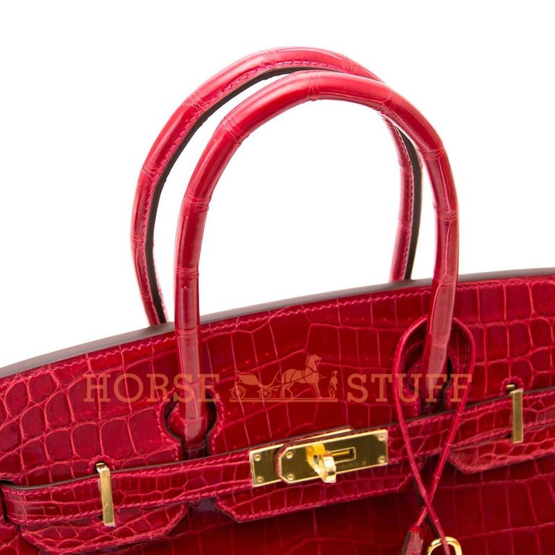 Hermès Birkin 30 Braise Lisse Crocodile Niloticus GHW