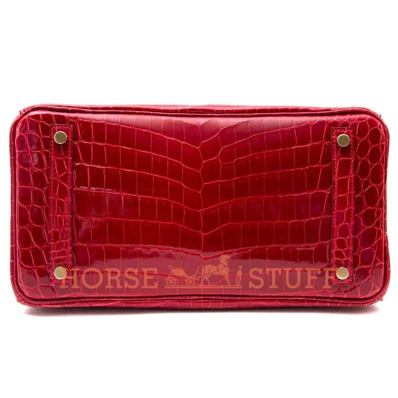 Hermès Birkin 30 Braise Lisse Crocodile Niloticus GHW