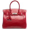 Hermès Birkin 30 Braise Lisse Crocodile Niloticus PHW