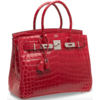 Hermès Birkin 30 Braise Lisse Crocodile Niloticus PHW