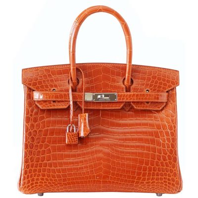 Hermès Birkin 30 Feu Lisse Crocodile Niloticus PHW