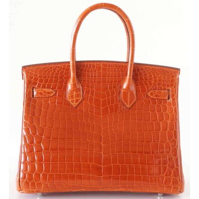 Hermès Birkin 30 Feu Lisse Crocodile Niloticus PHW