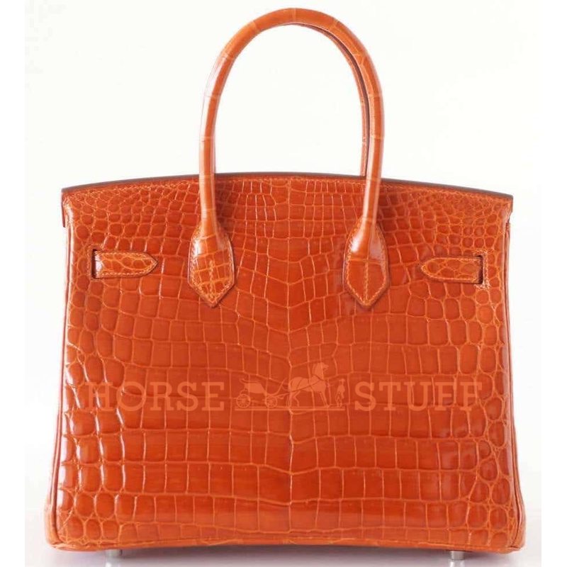 Hermès Birkin 30 Feu Lisse Crocodile Niloticus PHW