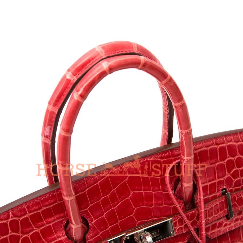 Hermès Birkin 30 Geranium Lisse Crocodile Niloticus PHW