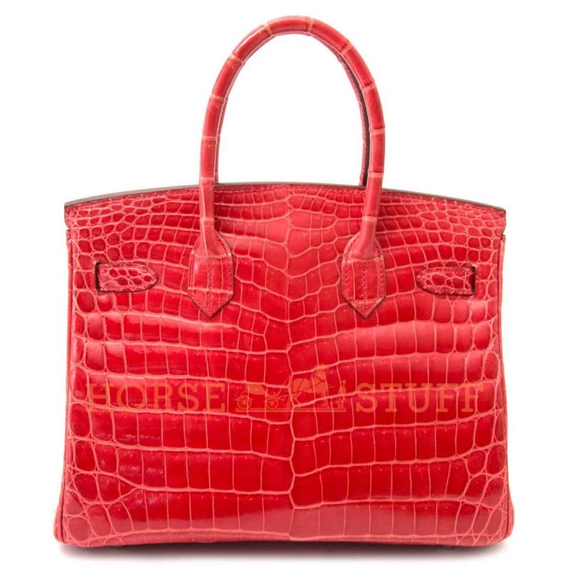 Hermès Birkin 30 Geranium Lisse Crocodile Niloticus PHW