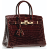 Hermès Birkin 30 Havane Lisse Crocodile Niloticus GHW