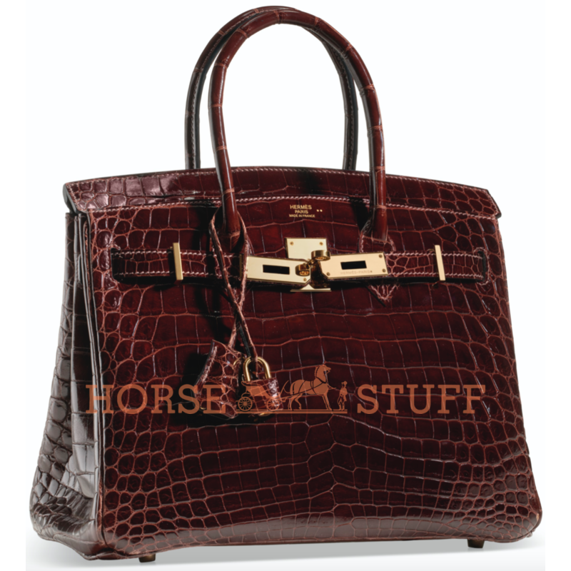 Hermès Birkin 30 Havane Lisse Crocodile Niloticus GHW