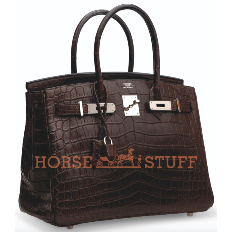 Hermès Birkin 30 Havane Matte Crocodile Niloticus PHW