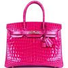 Hermès Birkin 30 Special Order HSS Rose Scheherazade Lisse Crocodile Niloticus RGHW