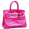 Hermès Birkin 30 Special Order HSS Rose Scheherazade Lisse Crocodile Niloticus RGHW