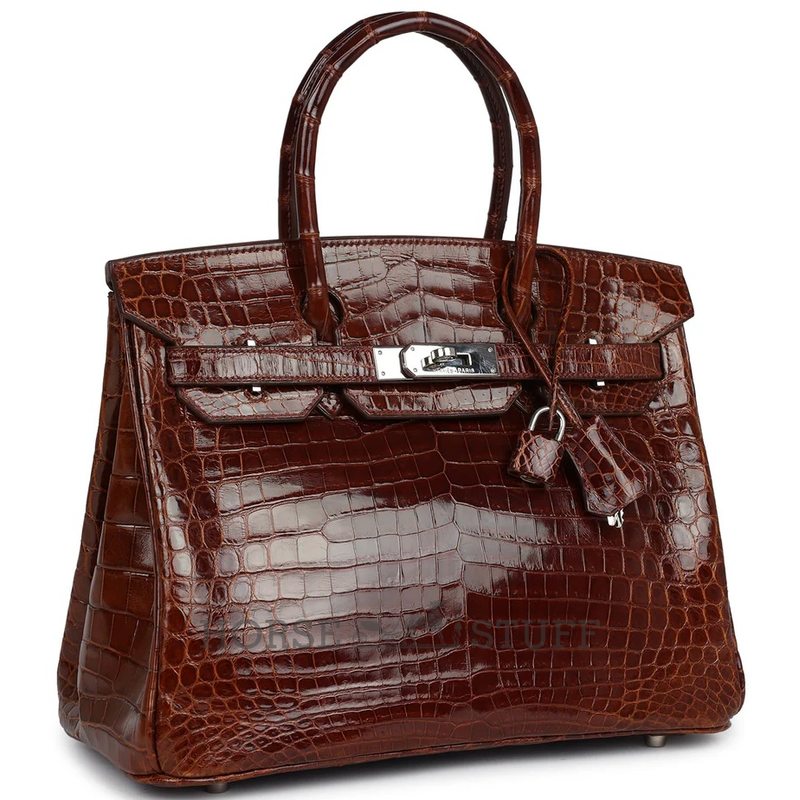Hermès Birkin 30 Miel Shiny Crocodile Niloticus PHW