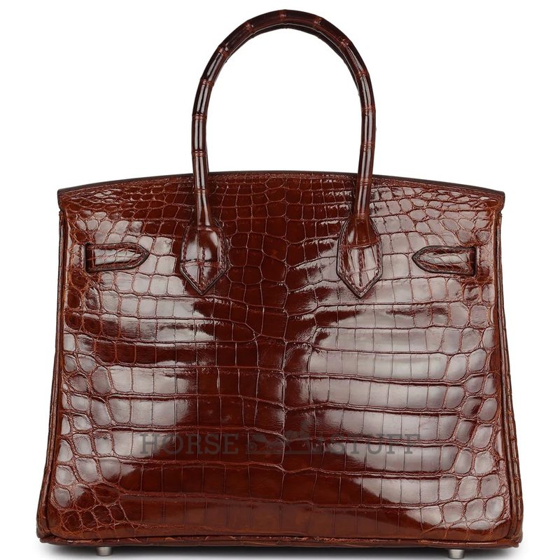 Hermès Birkin 30 Miel Shiny Crocodile Niloticus PHW