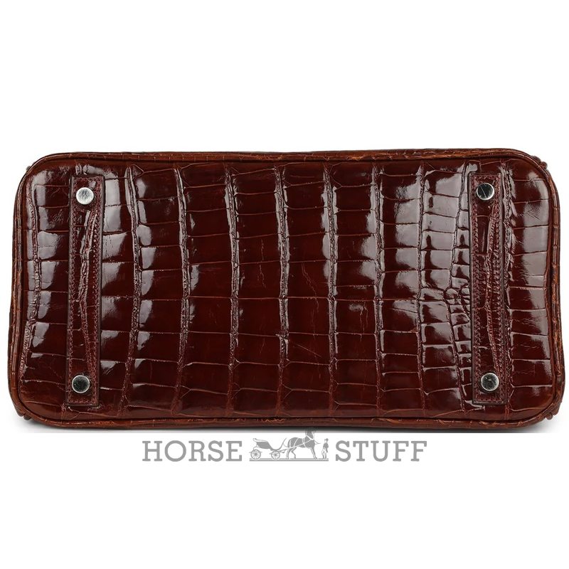 Hermès Birkin 30 Miel Shiny Crocodile Niloticus PHW