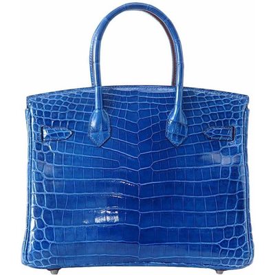 Hermès Birkin 30 Mykonos Lisse Crocodile Niloticus PHW