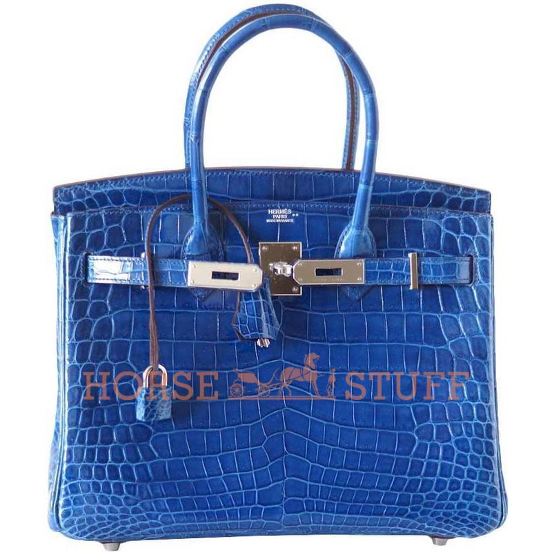 Hermès Birkin 30 Mykonos Lisse Crocodile Niloticus PHW