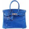 Hermès Birkin 30 Mykonos Lisse Crocodile Niloticus PHW