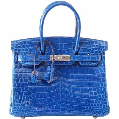 Hermès Birkin 30 Mykonos Lisse Crocodile Niloticus PHW