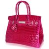 Hermès Birkin 30 Rose Pourpre Lisse Crocodile Niloticus PHW