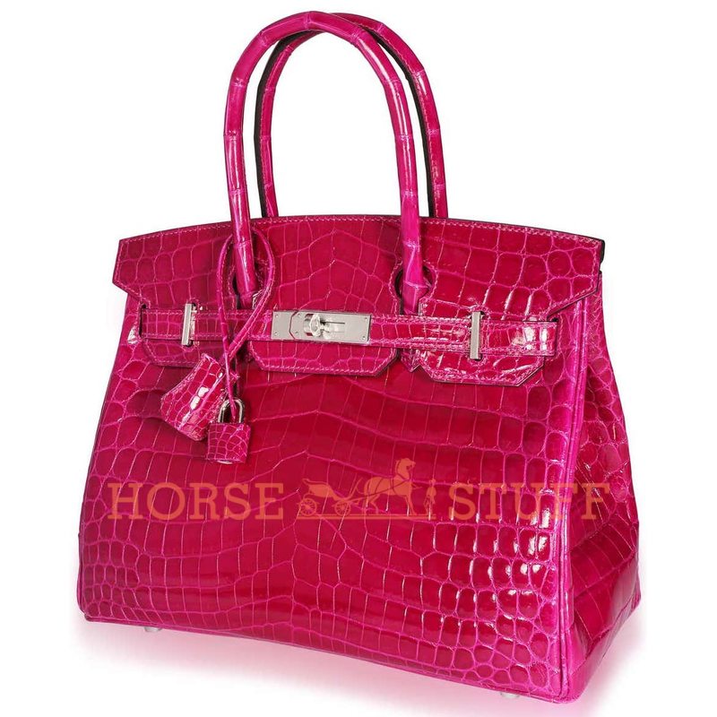 Hermès Birkin 30 Rose Pourpre Lisse Crocodile Niloticus PHW