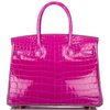 Hermès Birkin 30 Special Order HSS Rose Scheherazade / Etain Lisse Crocodile Niloticus GHW