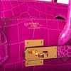 Hermès Birkin 30 Special Order HSS Rose Scheherazade / Etain Lisse Crocodile Niloticus GHW