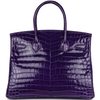 Hermès Birkin 30 Ultraviolet Shiny Crocodile Niloticus PHW