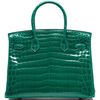 Hermès Birkin 30 Vert Emerald Lisse Crocodile Niloticus GHW