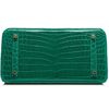 Hermès Birkin 30 Vert Emerald Lisse Crocodile Niloticus GHW