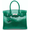 Hermès Birkin 30 Vert Emerald Lisse Crocodile Niloticus PHW