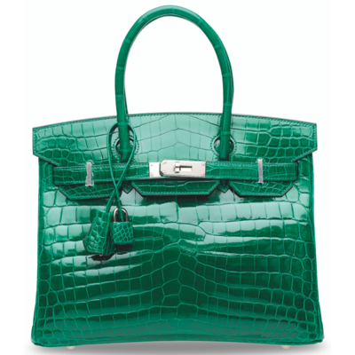 Hermès Birkin 30 Vert Emerald Lisse Crocodile Niloticus PHW