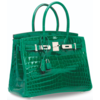 Hermès Birkin 30 Vert Emerald Lisse Crocodile Niloticus PHW