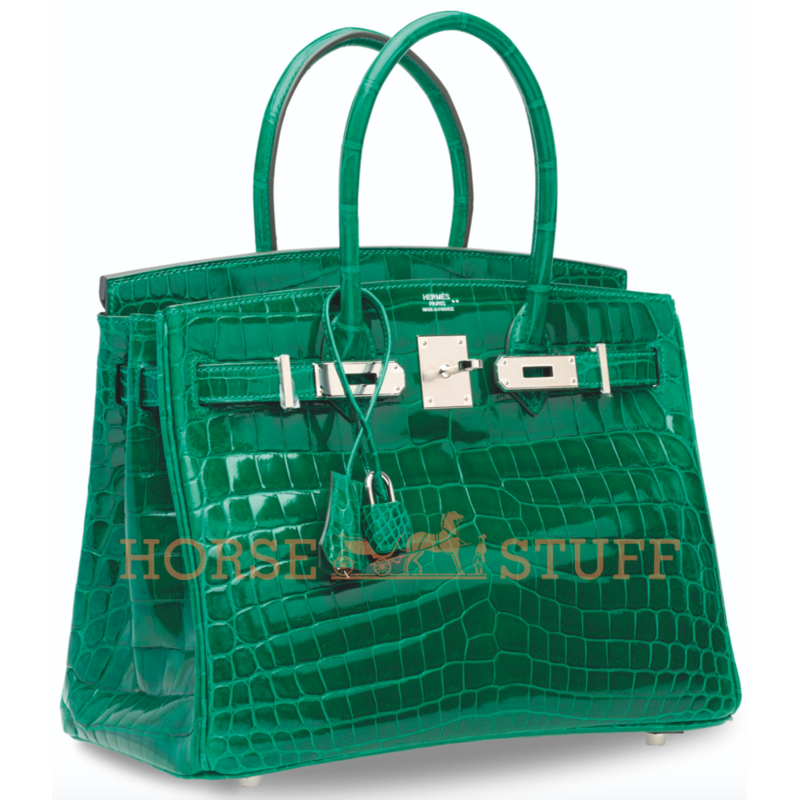 Hermès Birkin 30 Vert Emerald Lisse Crocodile Niloticus PHW