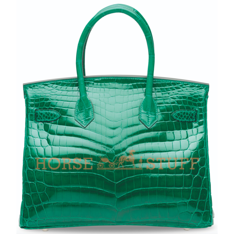 Hermès Birkin 30 Vert Emerald Lisse Crocodile Niloticus PHW