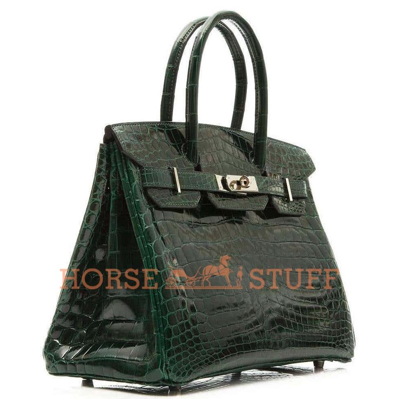 Hermès Birkin 30 Vert Fonce Lisse Crocodile Niloticus PHW