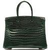 Hermès Birkin 30 Vert Fonce Lisse Crocodile Niloticus PHW