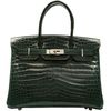 Hermès Birkin 30 Vert Fonce Lisse Crocodile Niloticus PHW