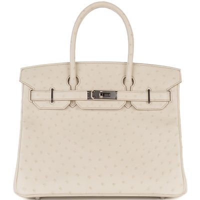 Hermès Birkin 30 Beton Ostrich PHW