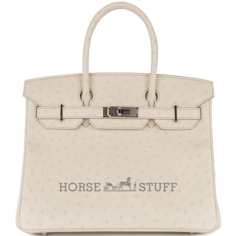 Hermès Birkin 30 Parchemin Ostrich GHW