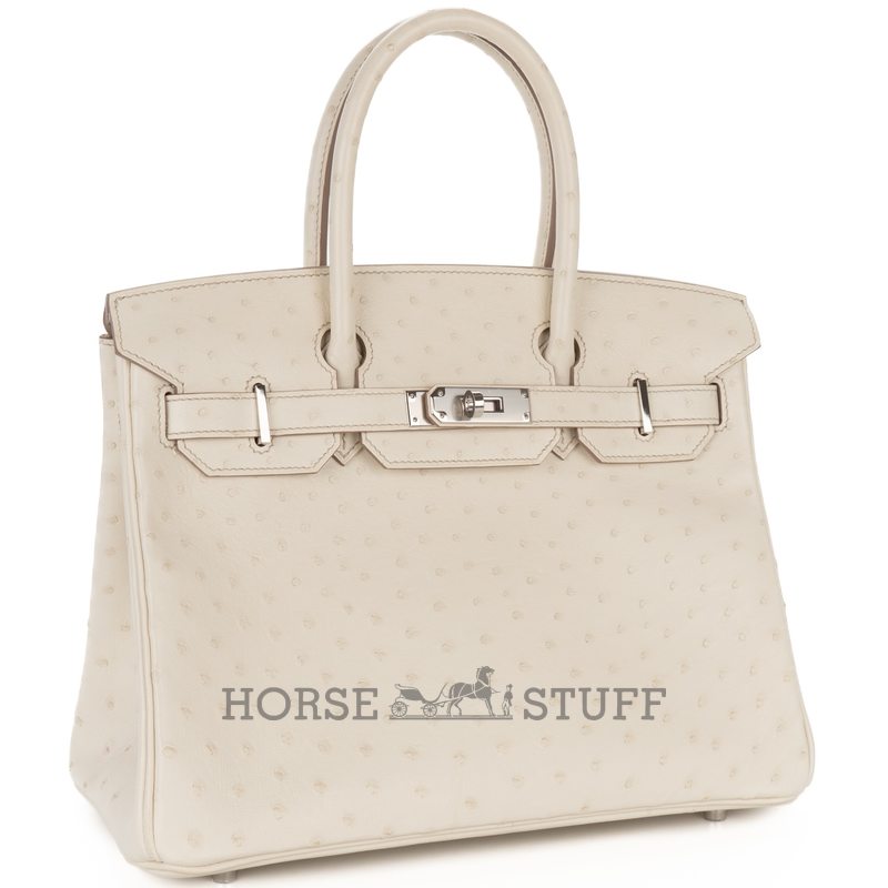 Hermès Birkin 30 Parchemin Ostrich GHW