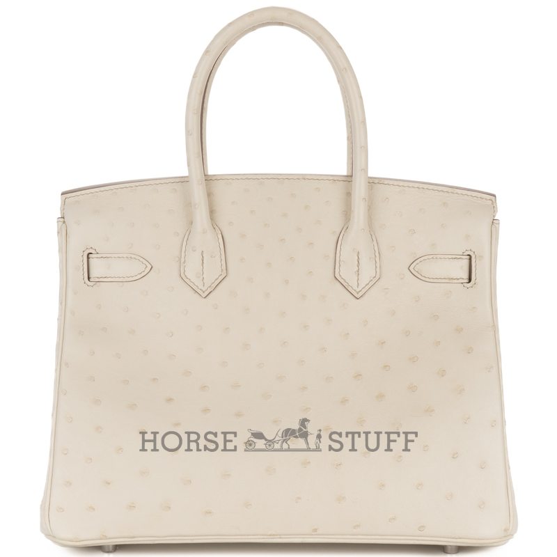 Hermès Birkin 30 Parchemin Ostrich GHW