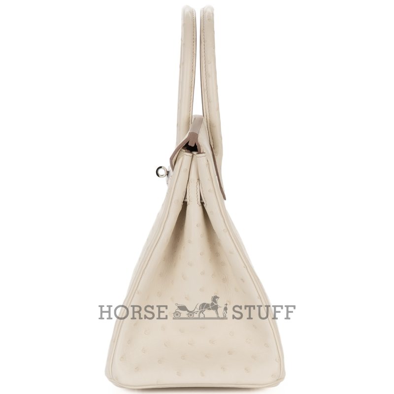 Hermès Birkin 30 Parchemin Ostrich GHW