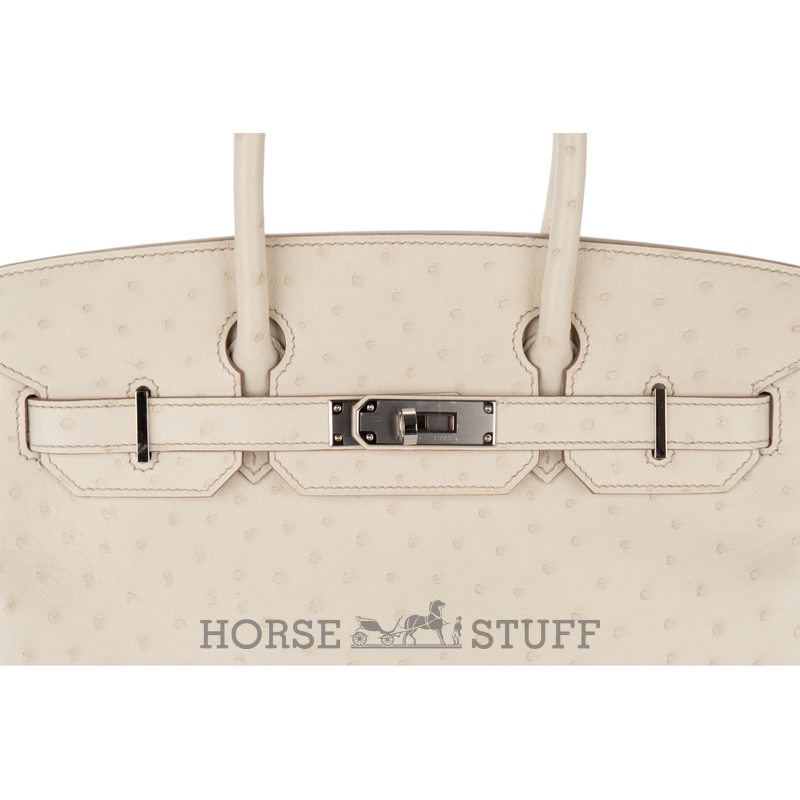 Hermès Birkin 30 Parchemin Ostrich GHW