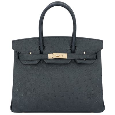 Hermès Birkin 30 Black Ostrich RGHW