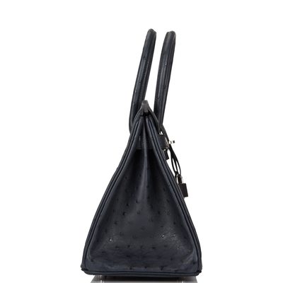 Hermès Birkin 30 Blue Indigo Ostrich PHW