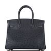 Hermès Birkin 30 Blue Indigo Ostrich PHW