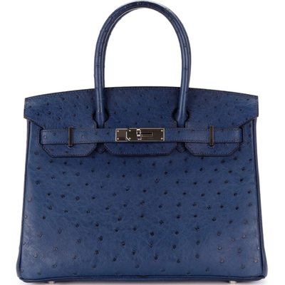 Hermès Birkin 30 Blue Sapphire Ostrich PHW