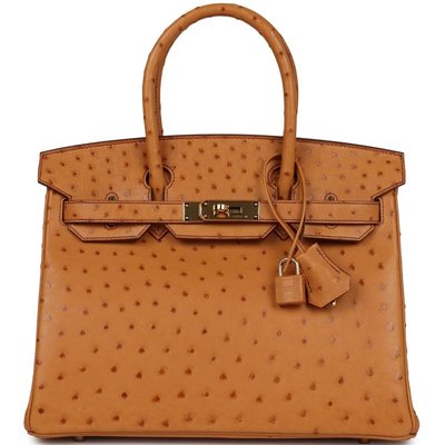 Hermès Birkin 30 Gold Ostrich GHW