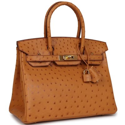 Hermès Birkin 30 Gold Ostrich GHW
