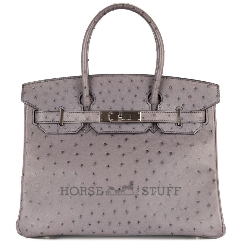 Hermès Birkin 30 Parchemin Ostrich GHW