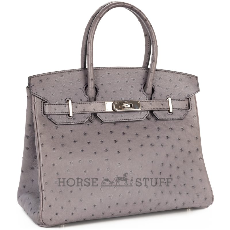 Hermès Birkin 30 Parchemin Ostrich GHW